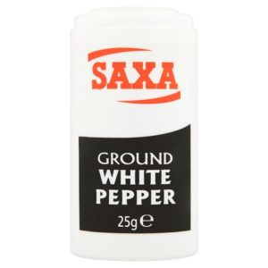 Saxa Ground White Pepper 25g (12)