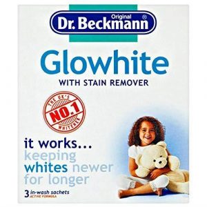 Dr Beckmann Glowhite Fabric Whitener with Stain Remover (3 x 40g Sachets) Box Of 8