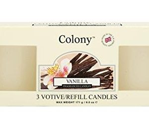 Colony Vanilla  3 Votive/Refill Candles