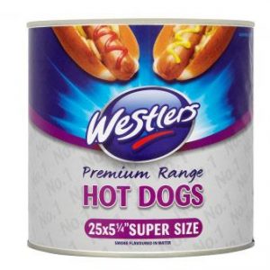 Westlers Premium Range 25 Hot Dogs Super Size