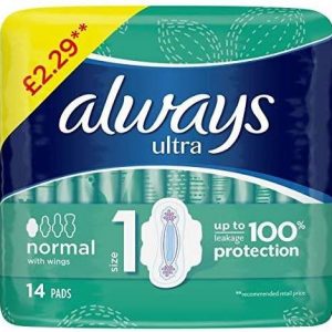 Always Ultra Pads Normal with Wings 4 x 14 Pads
