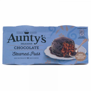 Aunty's Chocolate Steamed Puddings (2 x 95g) - Box of 6
