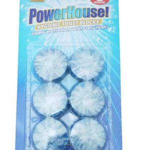 Powerhouse Hygienic Toilet Blocks (Blue) 6 Pack