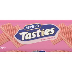 McVitie's Tasties Pink Wafers 100g - Box of 12