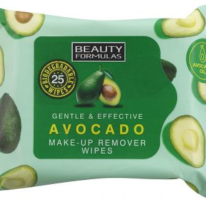 Beauty Formulas Avocado Wipes 6 x 25 Wipes