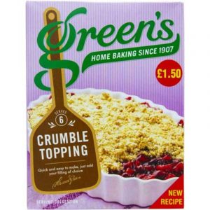 Green's Crumble Topping 2 x 280g (Price Marked)