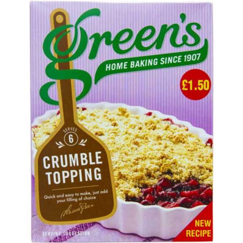 Green's Crumble Topping 2 x 280g (Price Marked)