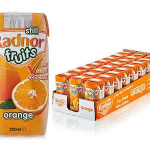 Radnor Fruits Still Orange Tetra Cartons 200ml - Box of 24