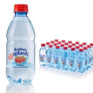 Radnor Splash Sparkling Strawberry Spring Water 330ml - Case of 24