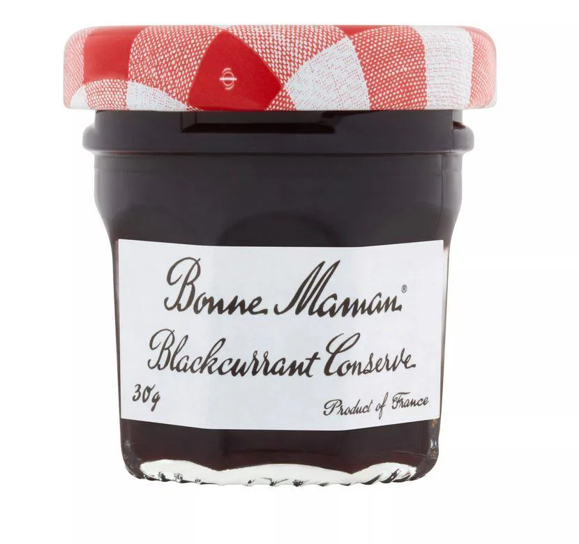 Bonne Maman Blackcurrant Conserve 30g - Pack of 15